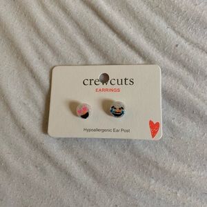 Crewcuts Snowman Emoji Earrings